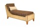 FB-5401-B WOOD & CANE CHAISE