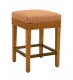 FB-5242-1 WOOD & WICKER STOOL