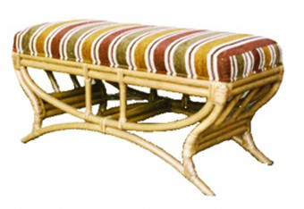 FB-1555-B RATTAN BENCH 