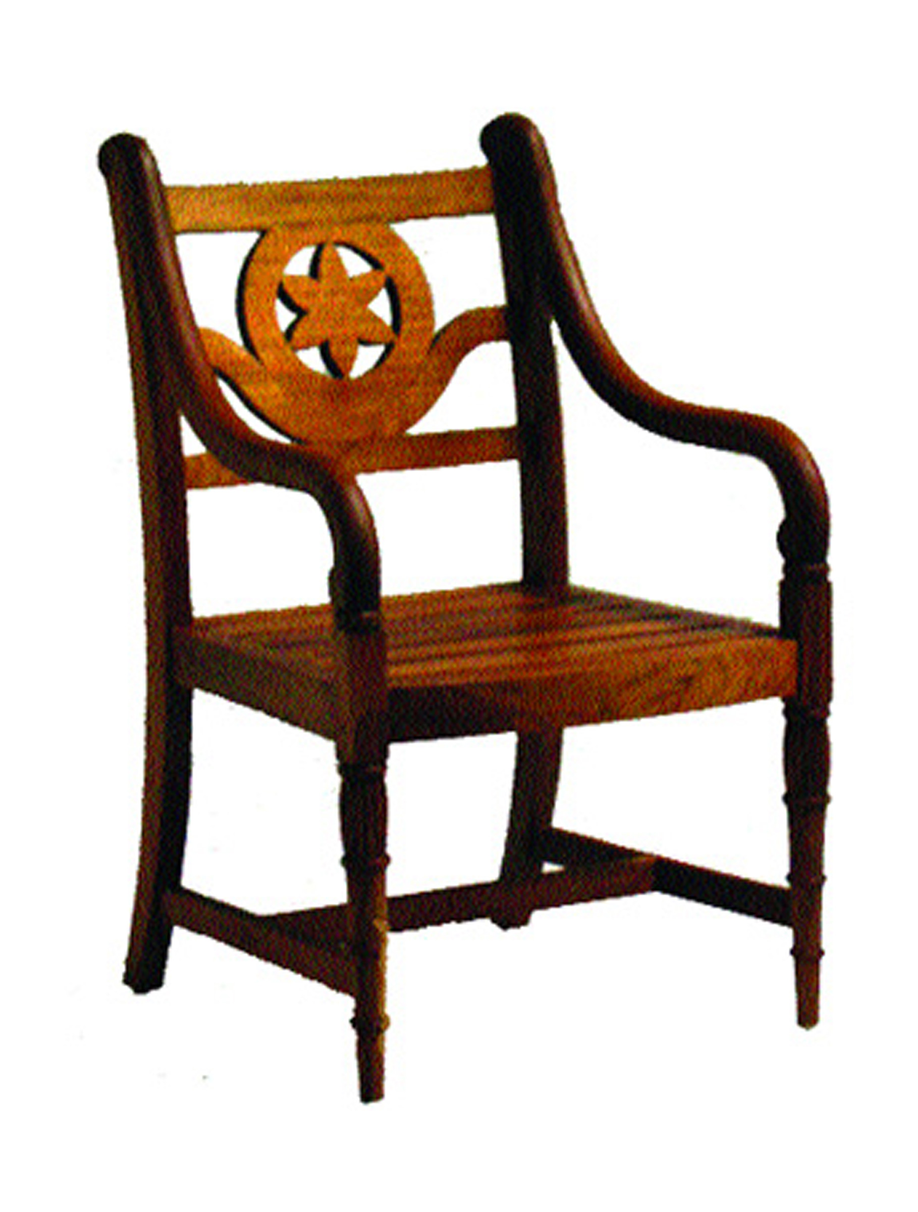 FB-1578 Teak Arm Chair