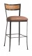 FB-1824-C-SP WROUGHT IRON BARSTOOL