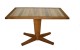 FB-3067-F-19 TEAK & BANANA BARK PEDESTAL TABLE