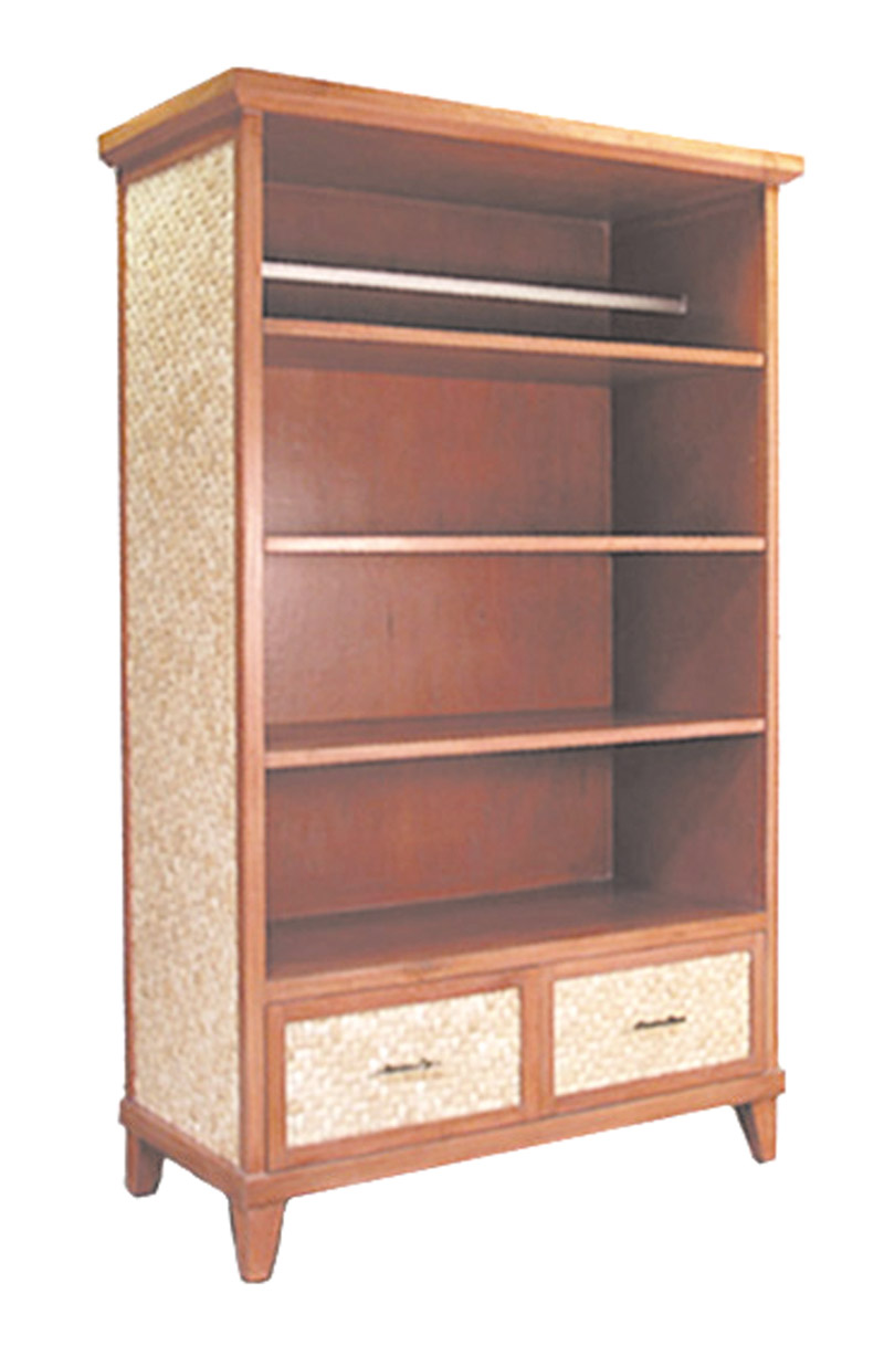 FB-3143-3  WOOD & COCO ARMOIRE