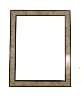 FB-3212-L CRACKED WHT COCO MIRROR