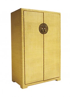 FB-3669-1  Cane Clothing Armoire