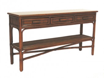 FB-4789 RATTAN & BAMBOO CONSOLE TABLE
