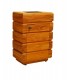 FB-5082-B-2 TEAK TRASH BIN