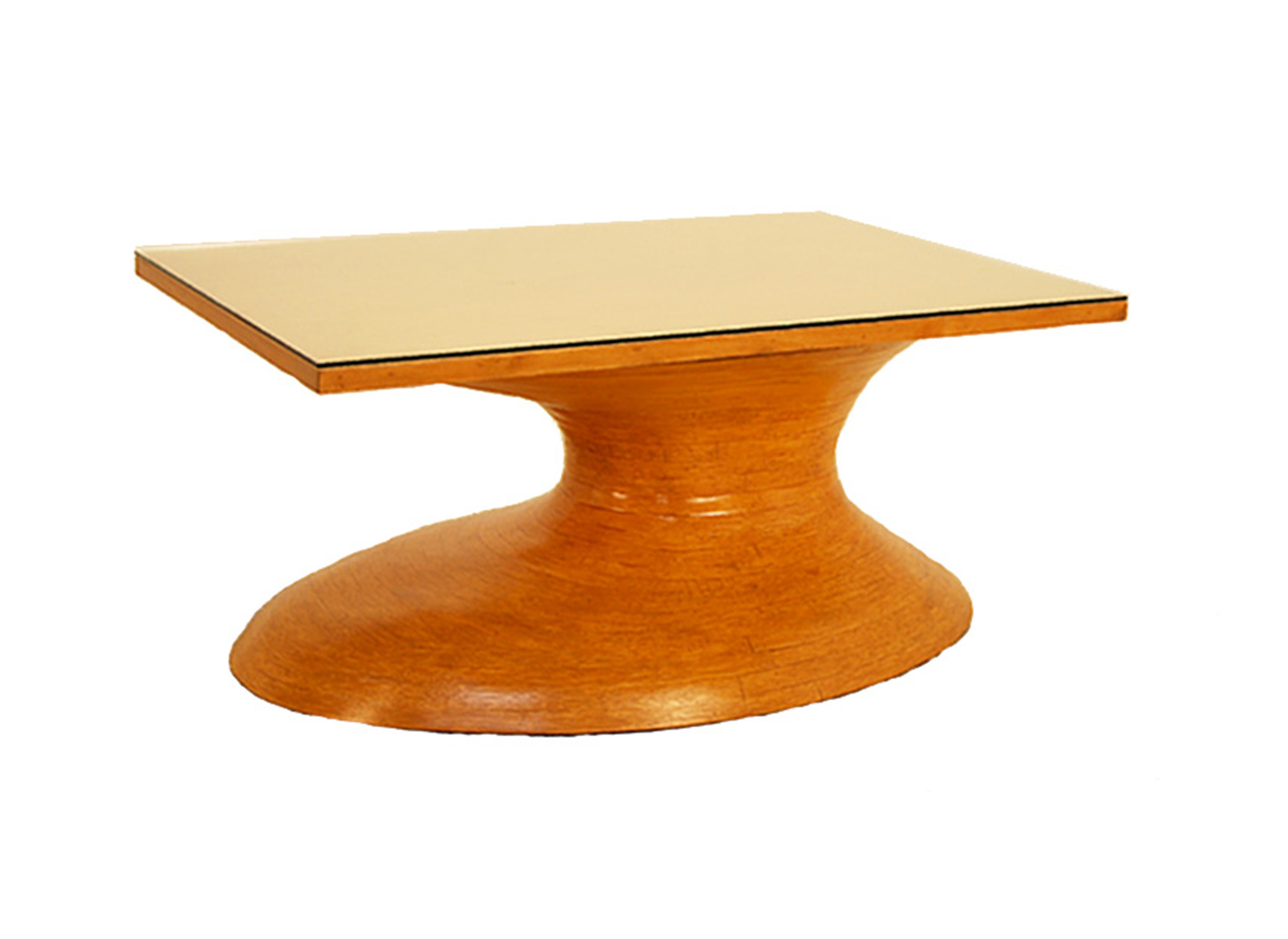 FB-5386-3 Rattan & Wood Coffee Table
