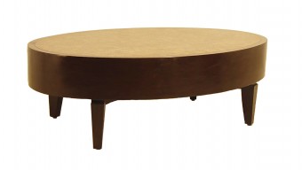 FB-5506-2 WOOD OVAL COFFEE TABLE
