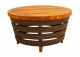 FB-5582-A  TEAK & RESIN COFFEE TABLE