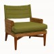 FB-5759-B RATTAN & WOOD LOUNGE CHAIR