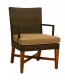 FB-5826-1 ALUM, RESIN & TEAK ARM CHAIR