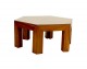 FB-5954-A-1 HEXAGONAL ACACIA COFFEE TBL