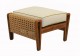 FB-6038-A TEAK & RESIN OTTOMAN