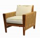 FB-6038 TEAK & RESIN LG CHR