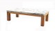 FB-6066-B TEAK COFFEE TABLE W STONE TOP