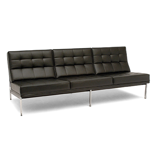 Fong Brothers Co Modernica Split Rail Sofa Chrome Base Modernica Split Rail Sofa Chrome Base