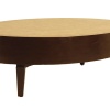 FB-5506-2 WOOD OVAL COFFEE TABLE