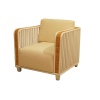 FB-5581 RATTAN & CANE LOUNGE CHAIR